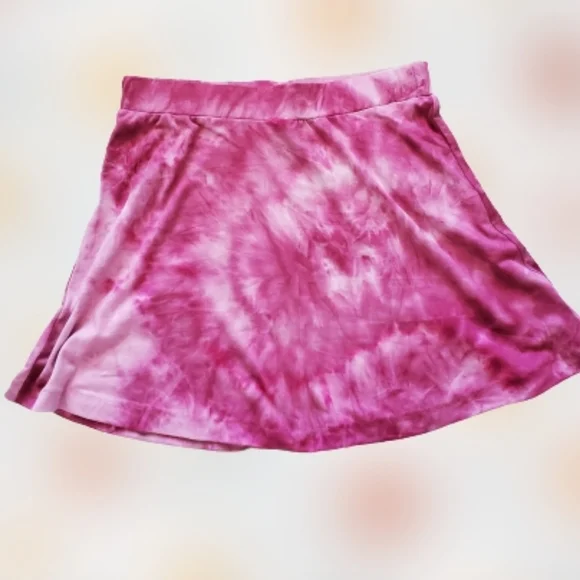 Socialite skater tie dye mini skirt, medium, purple - Picture 4 of 8
